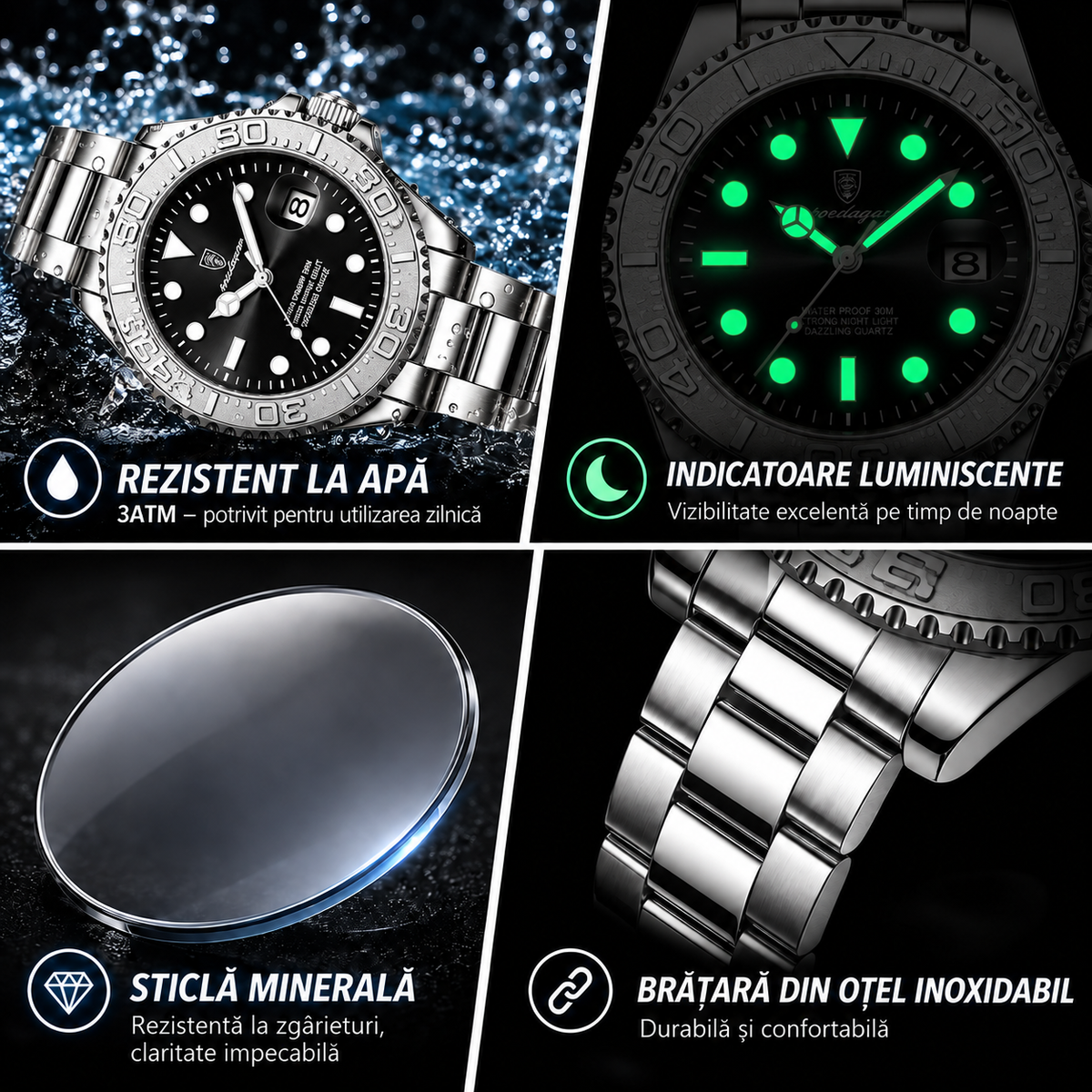 Ceas Imperial Poedagar Submariner Black