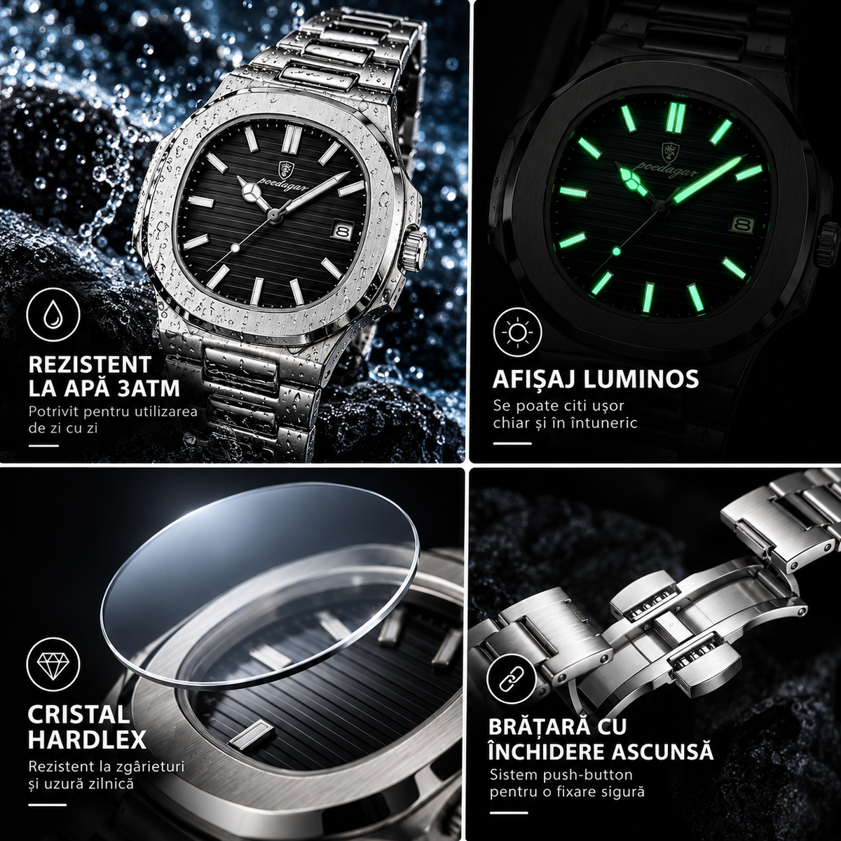 Ceas Imperial Poedagar Nautilus Black