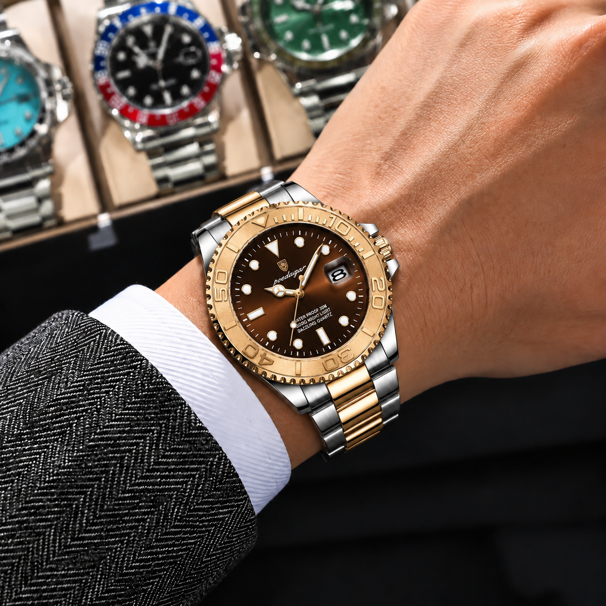 Ceas Imperial Poedagar Submariner Brown Gold